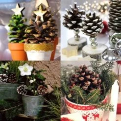 Pine Cones - Pack Of 4 -GARDEN Shop pine cone pots