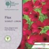 Flax Scarlet - Seed 10 Flax Scarlet - Seed -GARDEN Shop rhs flax